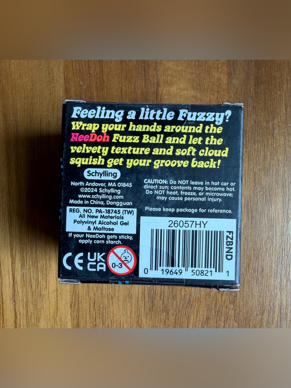 Needoh Blue Fuzz Ball Squishy Velvet Squeeze FuzzBall NEW IN BOX SEALED - Picture 3 of 6